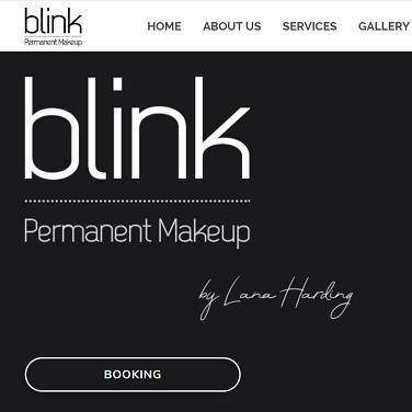 Web design for beauty salon in Calgary